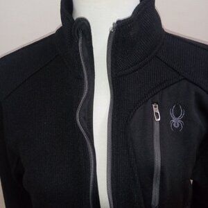 Spyder Black Fleece Lined Jacket Unisex Spring Size S
